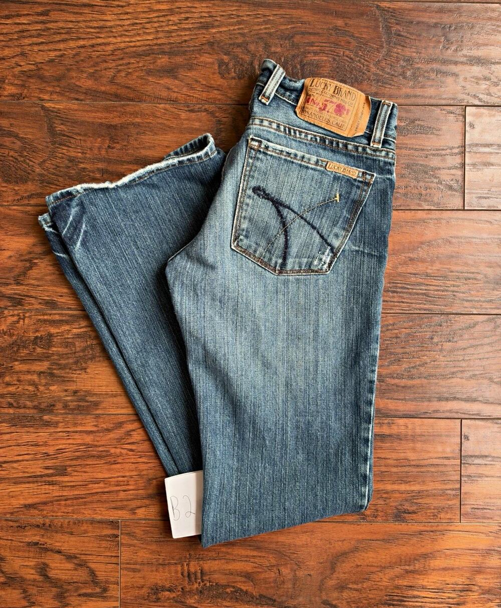 Vtg Y2K Lucky Brand Sweet Dream Jeans USA Made Low Rise Bootcut Size 2/26 29x31